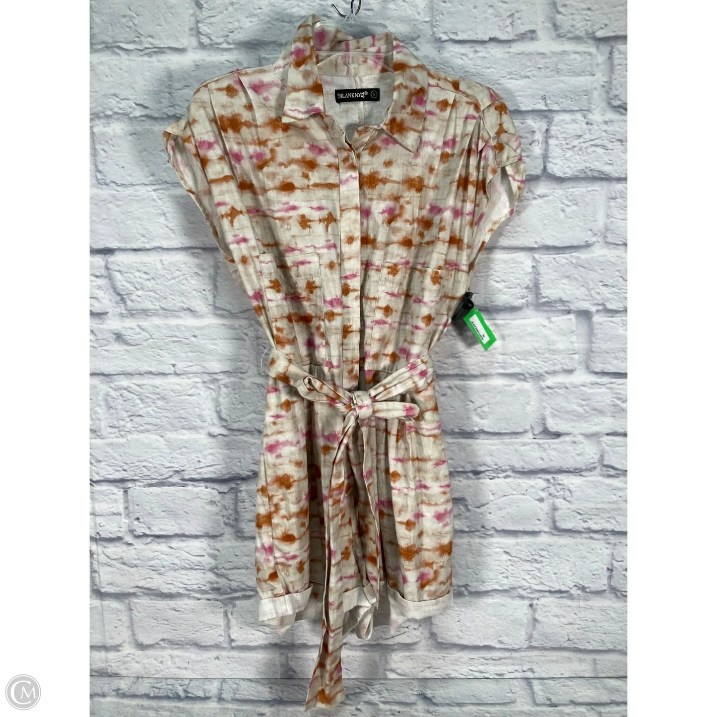 Romper By Blanknyc In Orange & Pink, Size: S