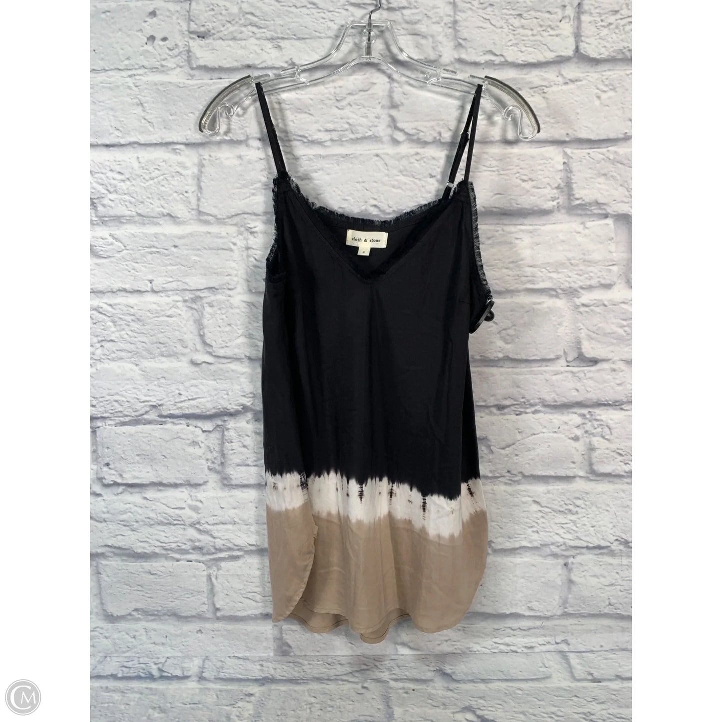 Top Sleeveless By Cloth & Stone In Black & Brown, Size: S