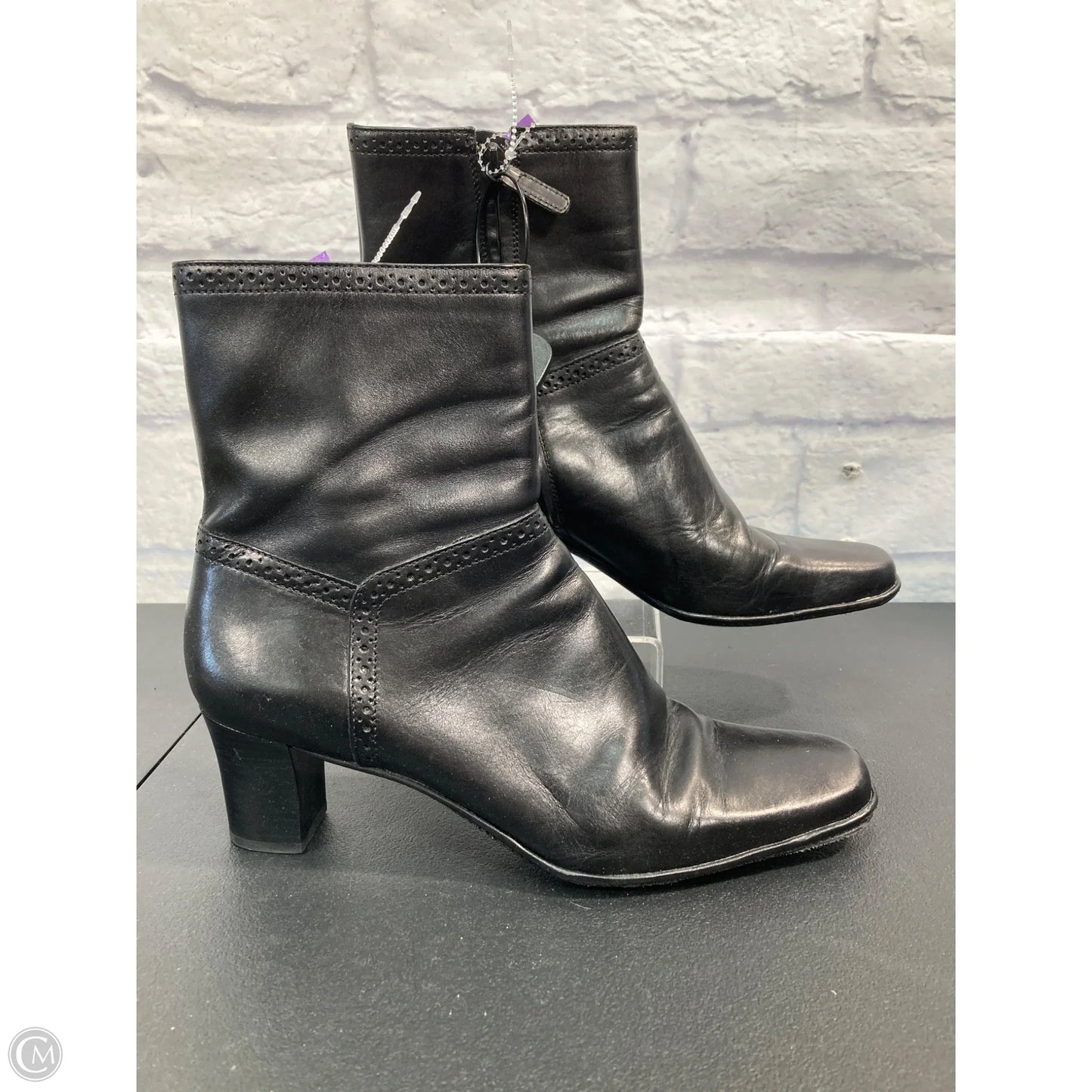 Boots Ankle Heels By Antonio Melani In Black, Size: 9.5