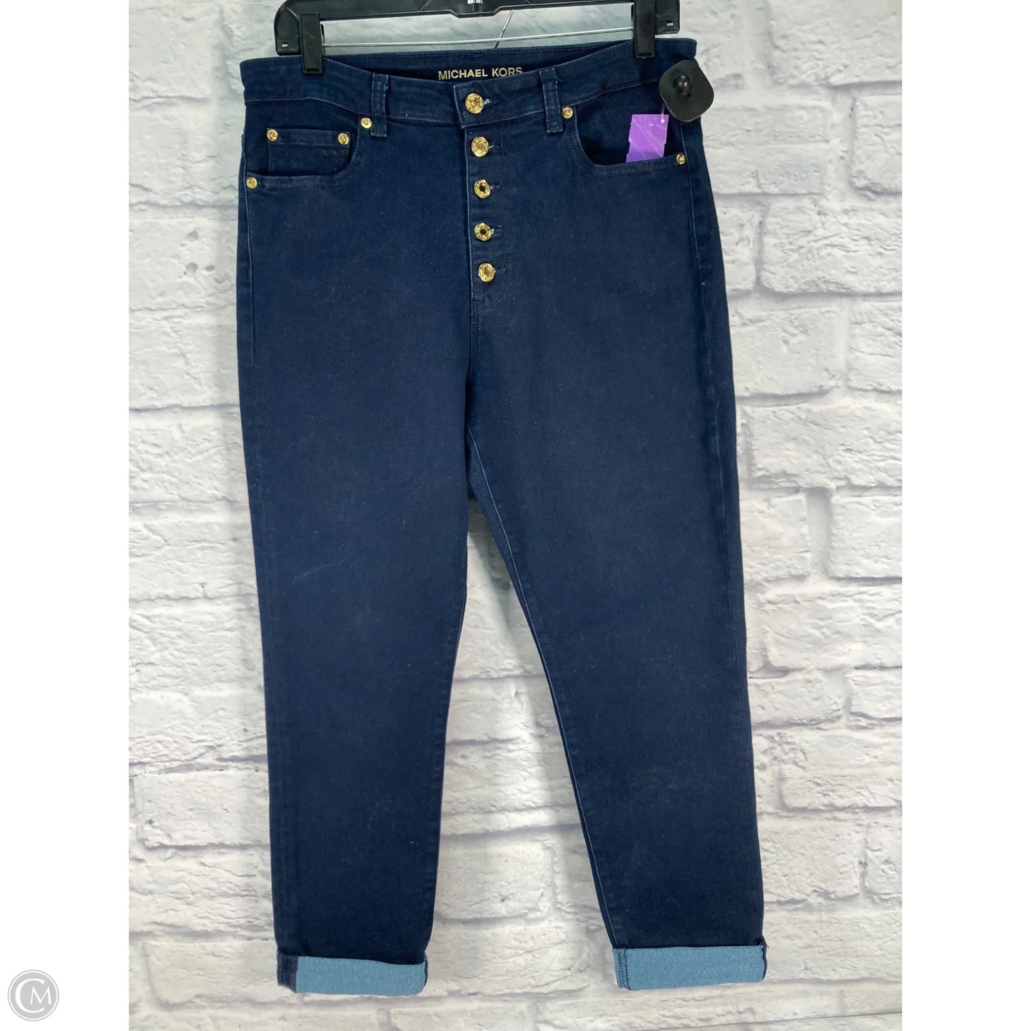 Jeans Designer By Michael Kors In Blue Denim, Size: 12