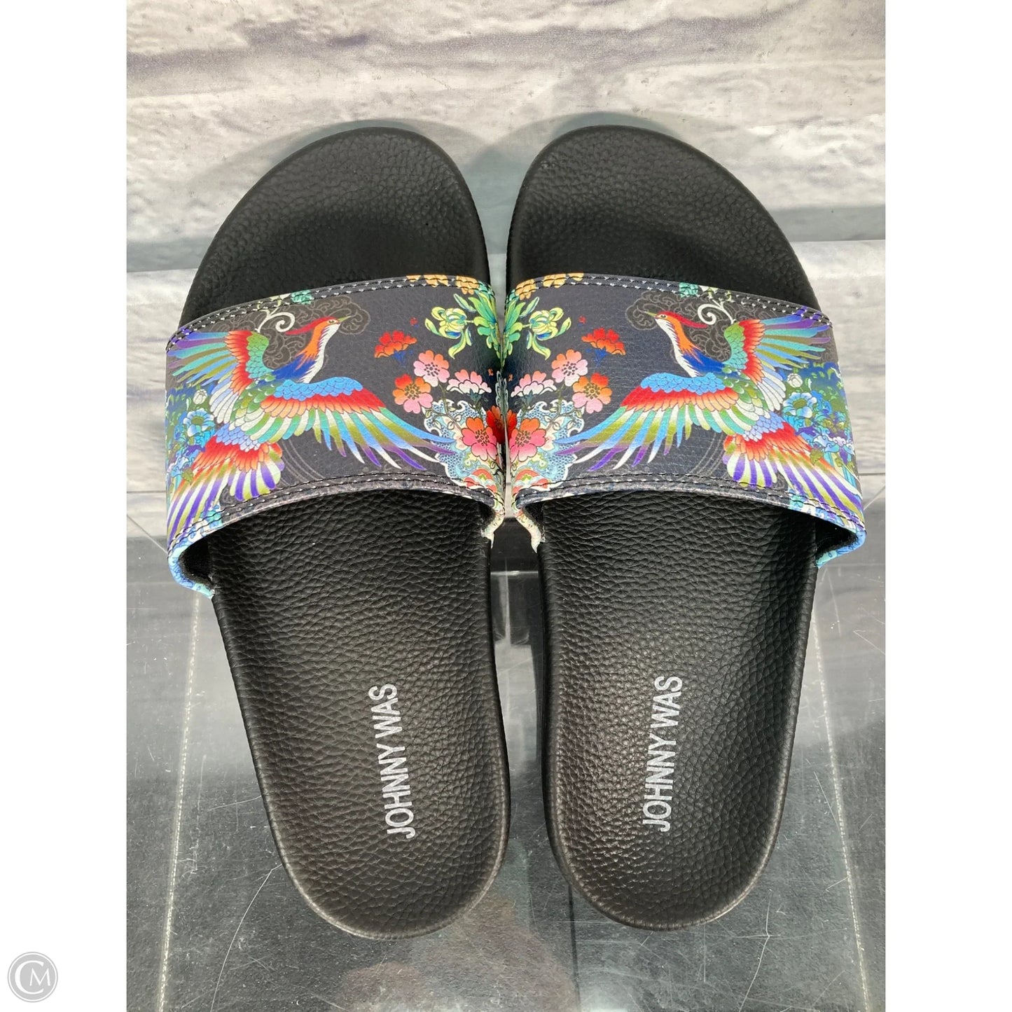 Sandals Flats By Johnny Was In Black, Size: 7