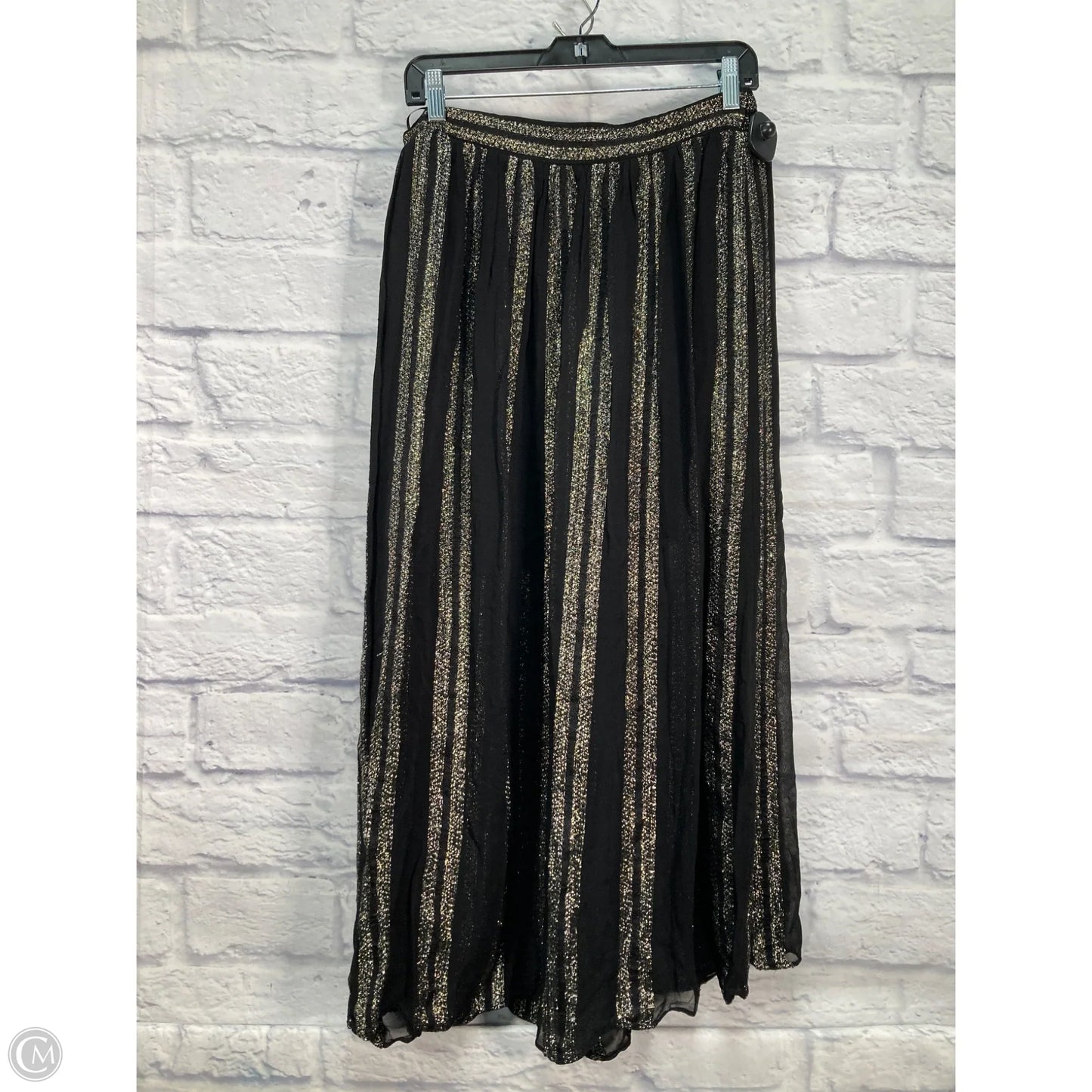 Skirt Maxi By Free People In Black & Gold, Size: L