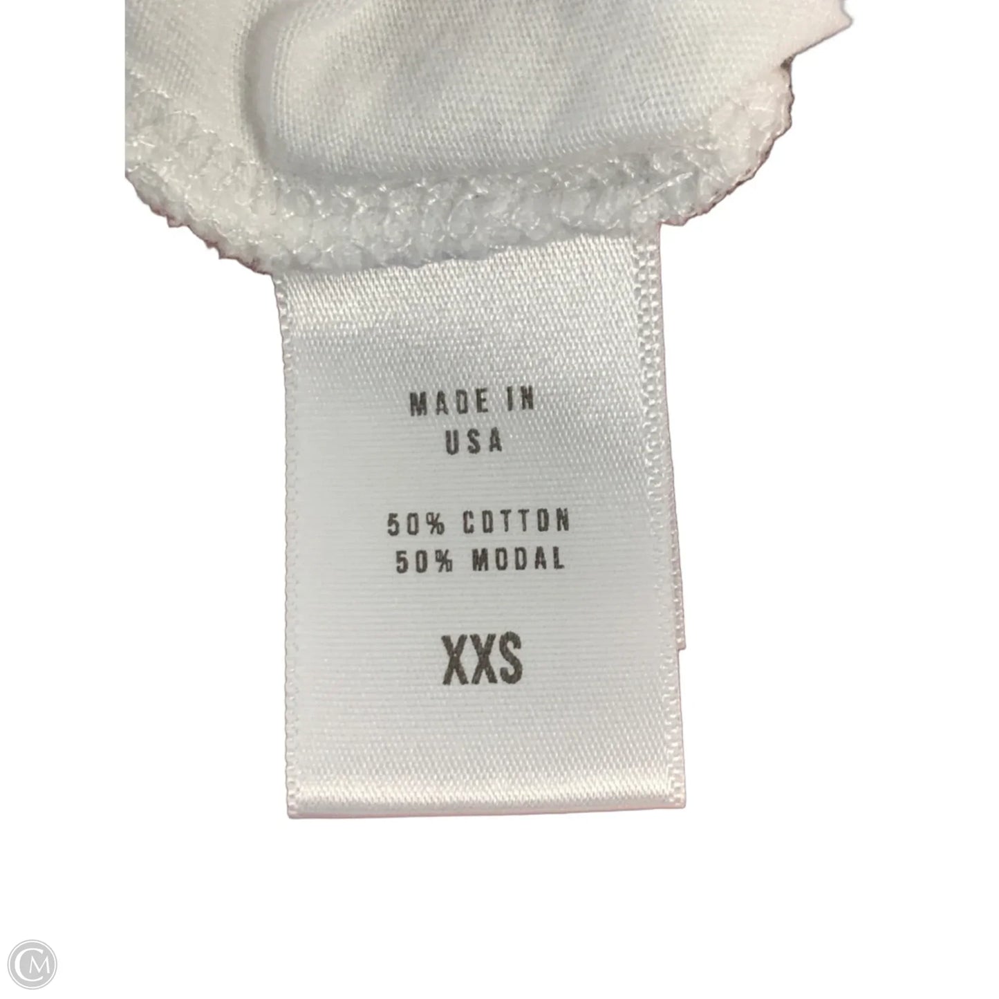 Top Short Sleeve By Anthropologie In White, Size: Xxl