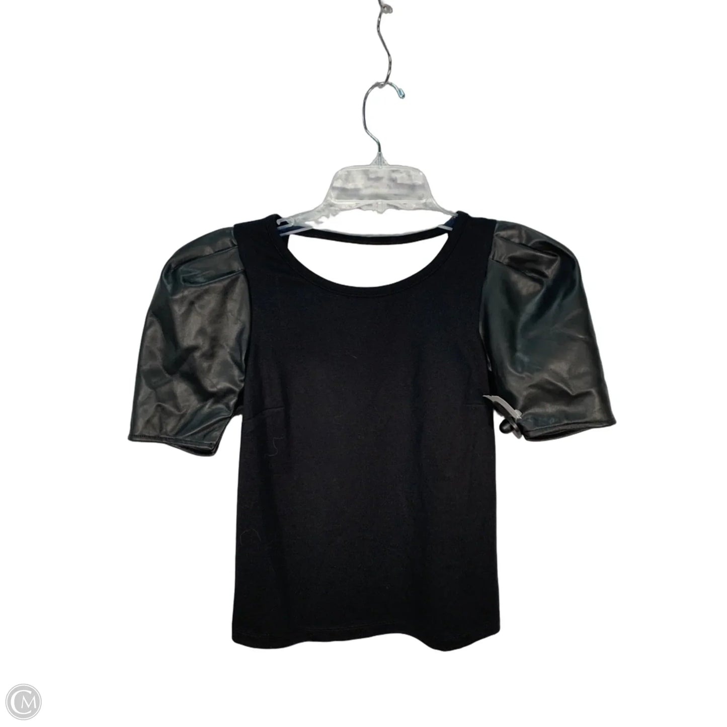 Top Short Sleeve By Anthropologie In Black, Size: Xxsp