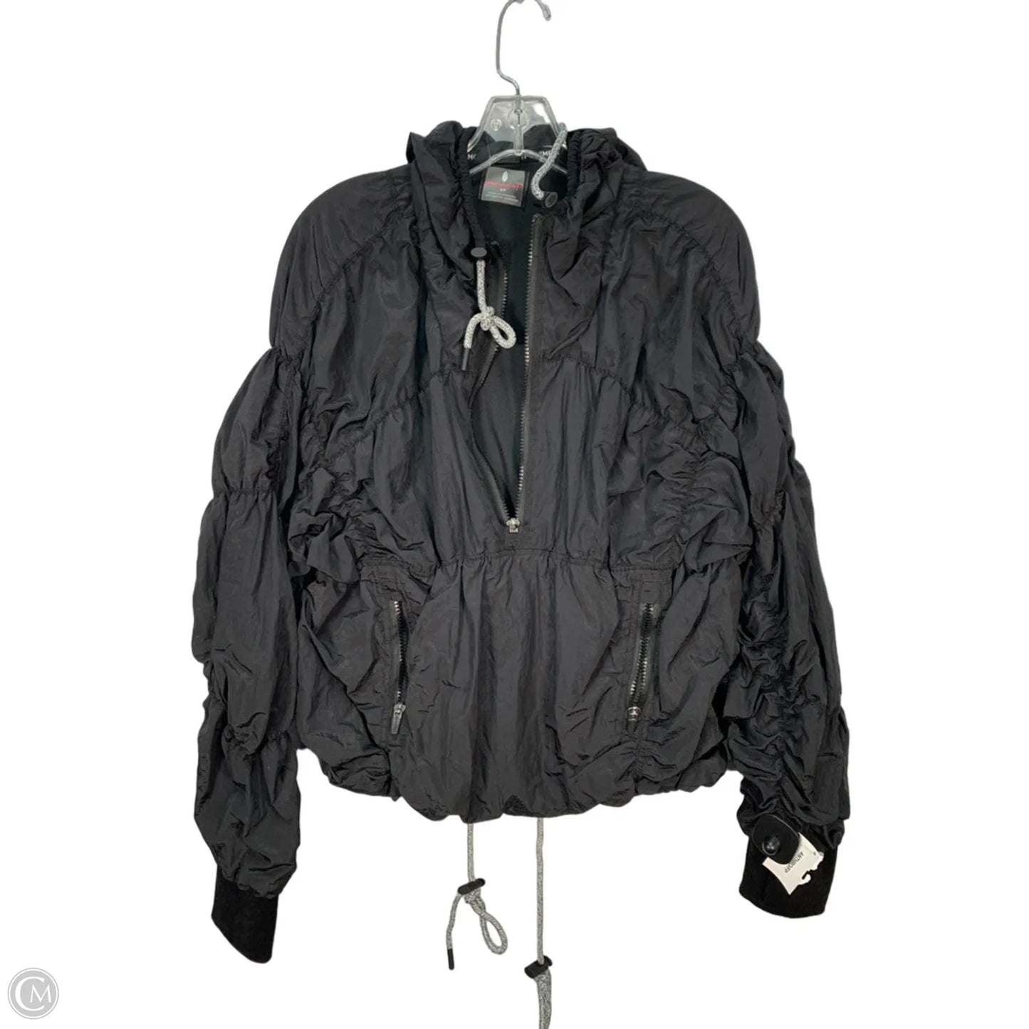 Jacket Windbreaker By Free People In Black, Size: S