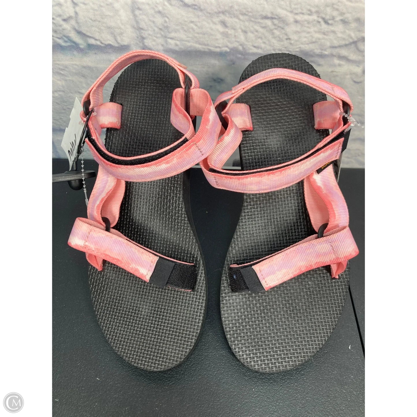 Shoes Athletic By Teva In Black & Pink, Size: 8