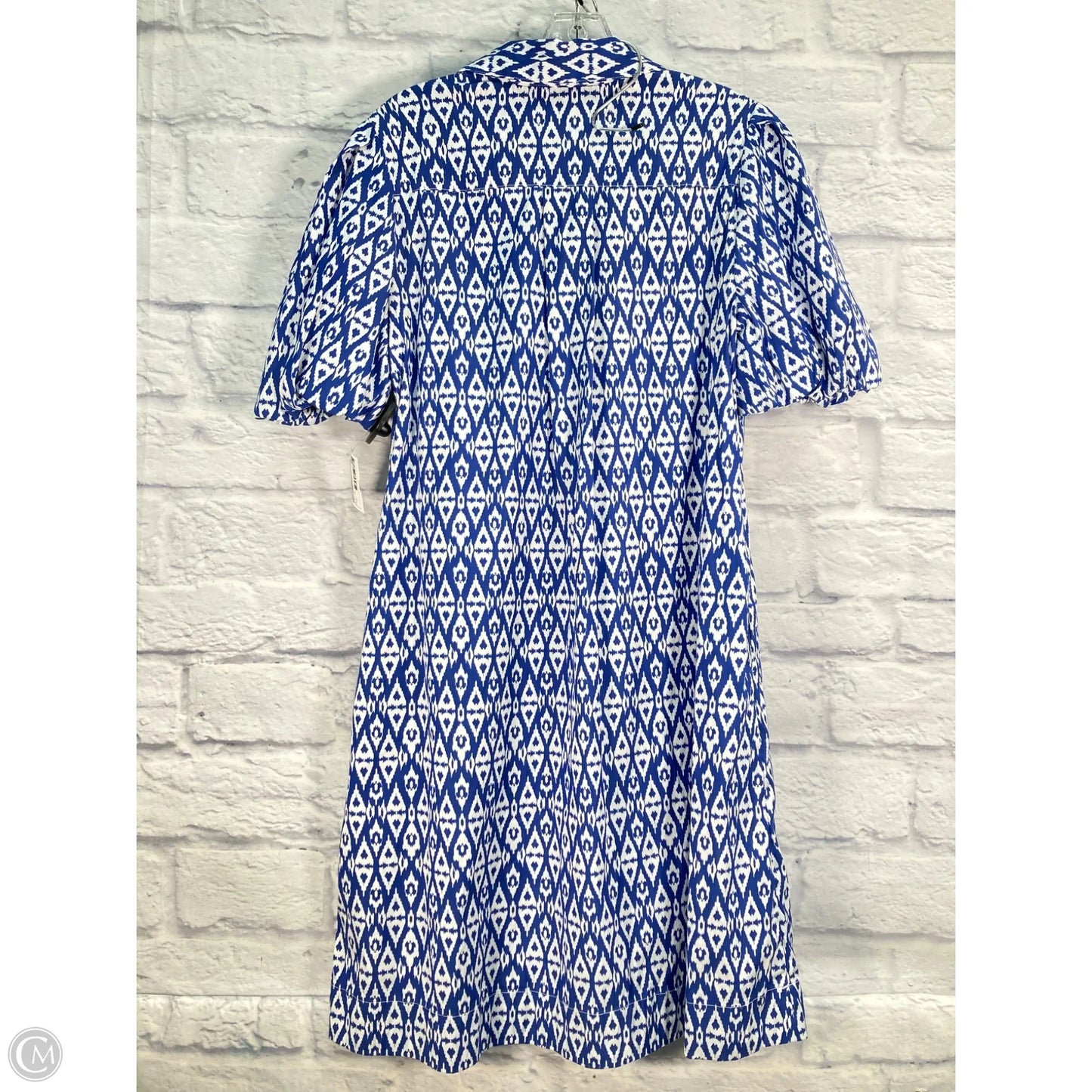 Dress Casual Midi By Chicos In Blue, Size: M