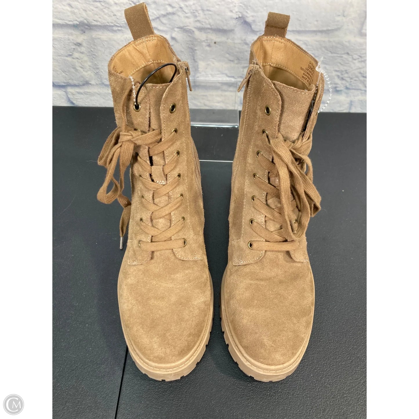 Boots Combat By Crown Vintage In Beige, Size: 10