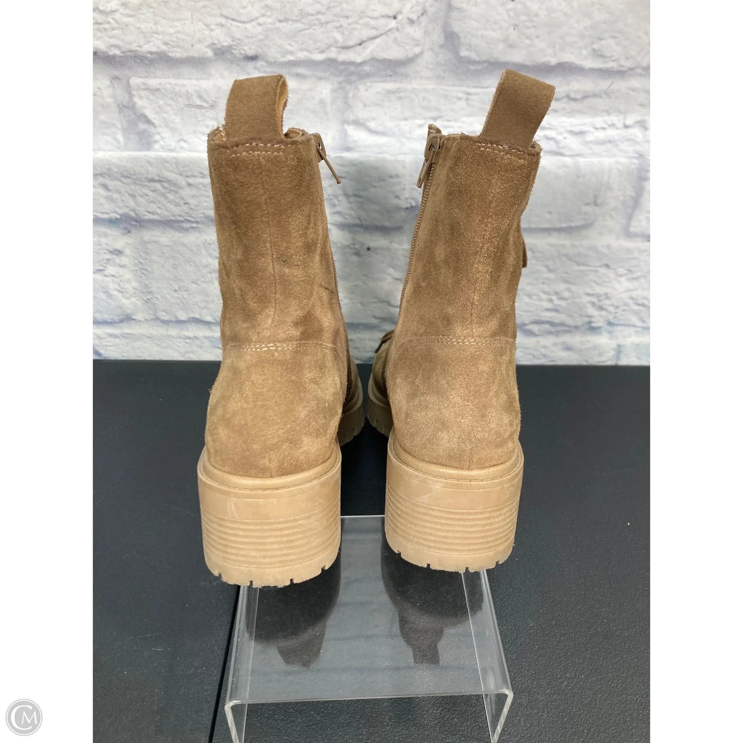 Boots Combat By Crown Vintage In Beige, Size: 10