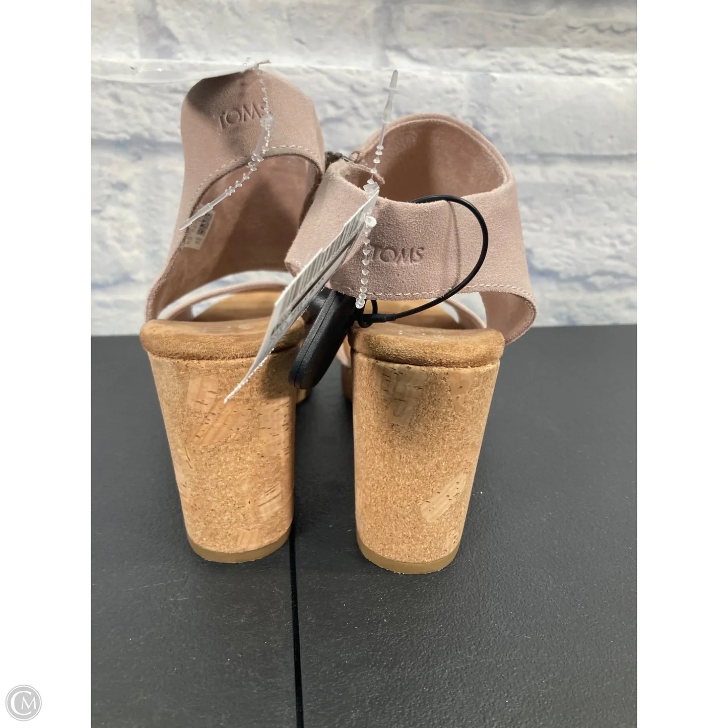 Shoes Heels Block By Toms In Brown & Pink, Size: 8