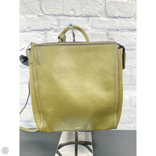 Backpack Leather By Fossil, Size: Large