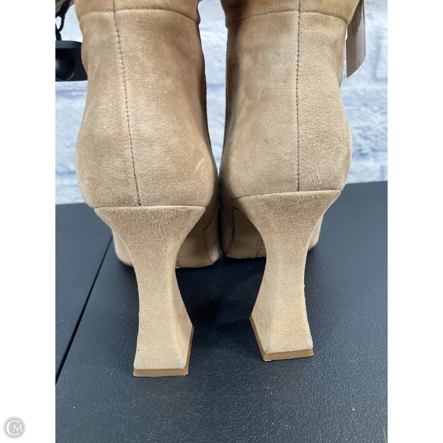 Boots Mid-calf Heels By Vince Camuto In Tan, Size: 10