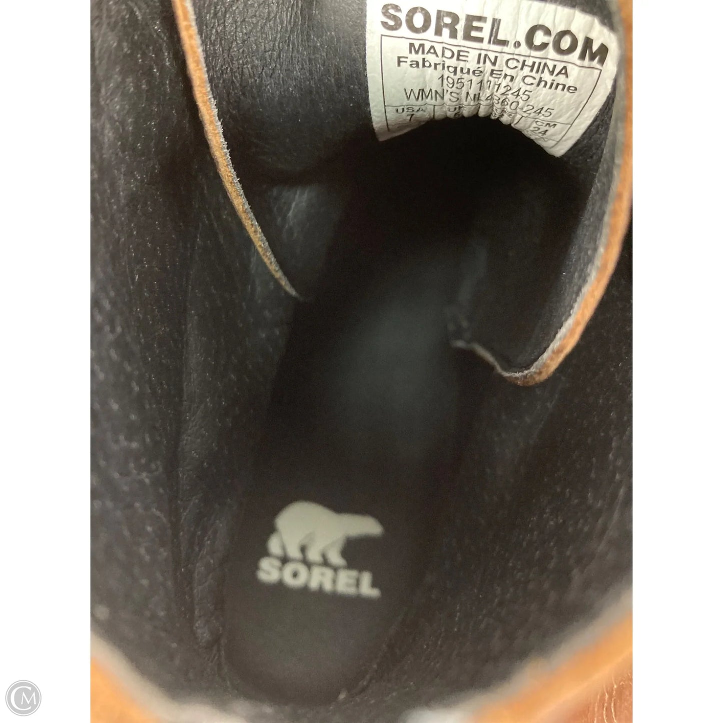 Boots Ankle Heels By Sorel In Brown, Size: 7