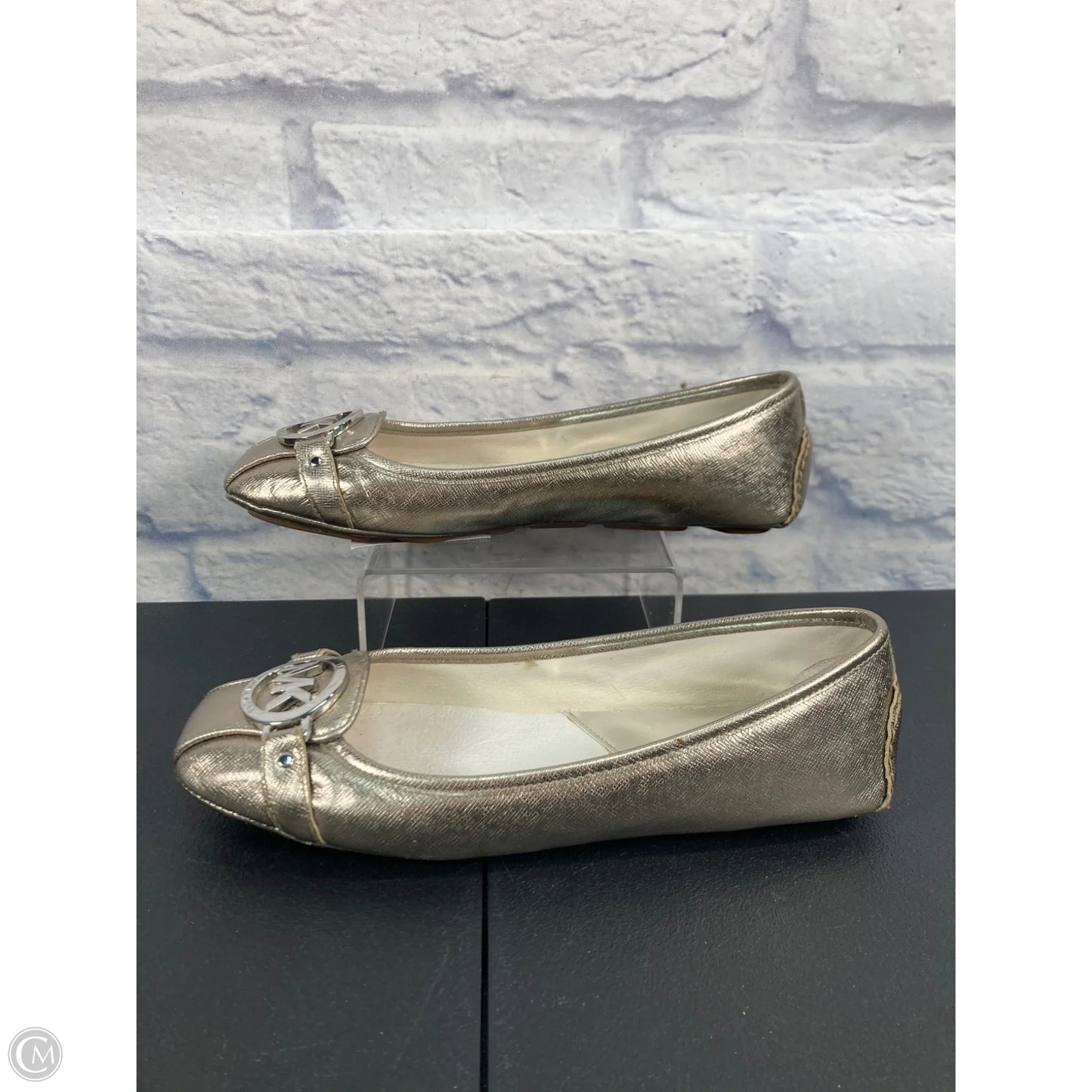 Shoes Flats By Michael By Michael Kors In Gold, Size: 8
