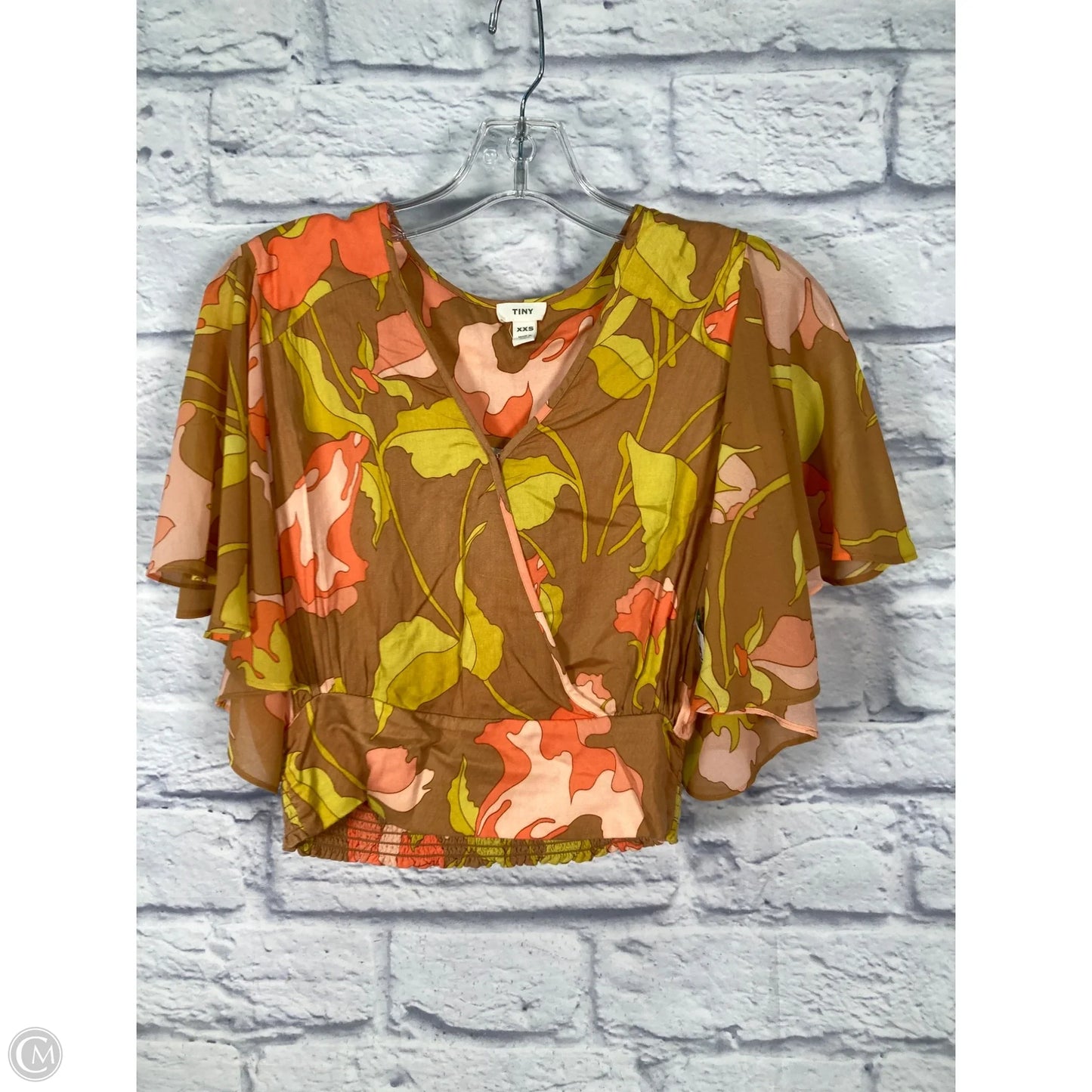 Top Short Sleeve By Tiny In Yellow, Size: Xxs