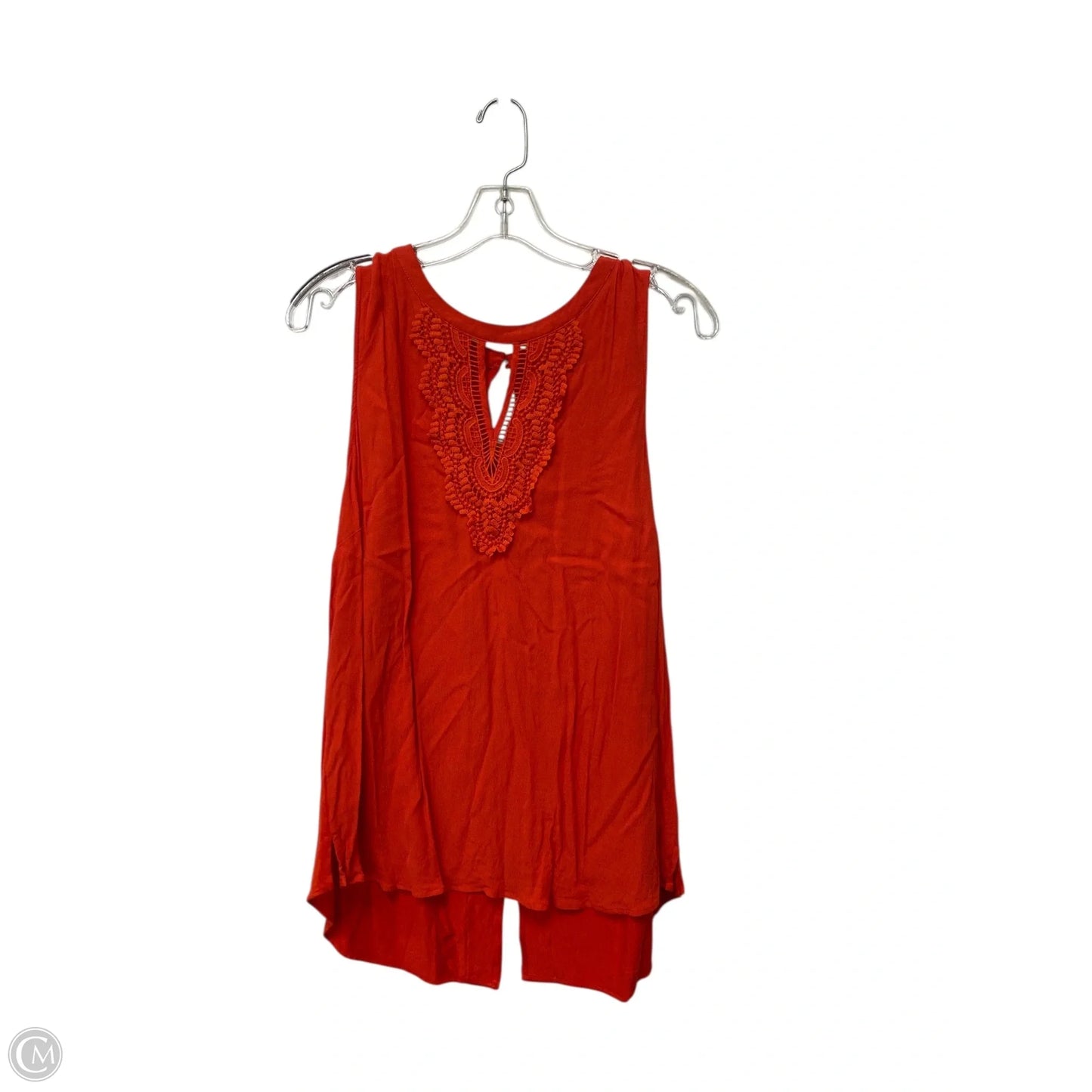 Top Sleeveless By Clothes Mentor In Orange, Size: Xl