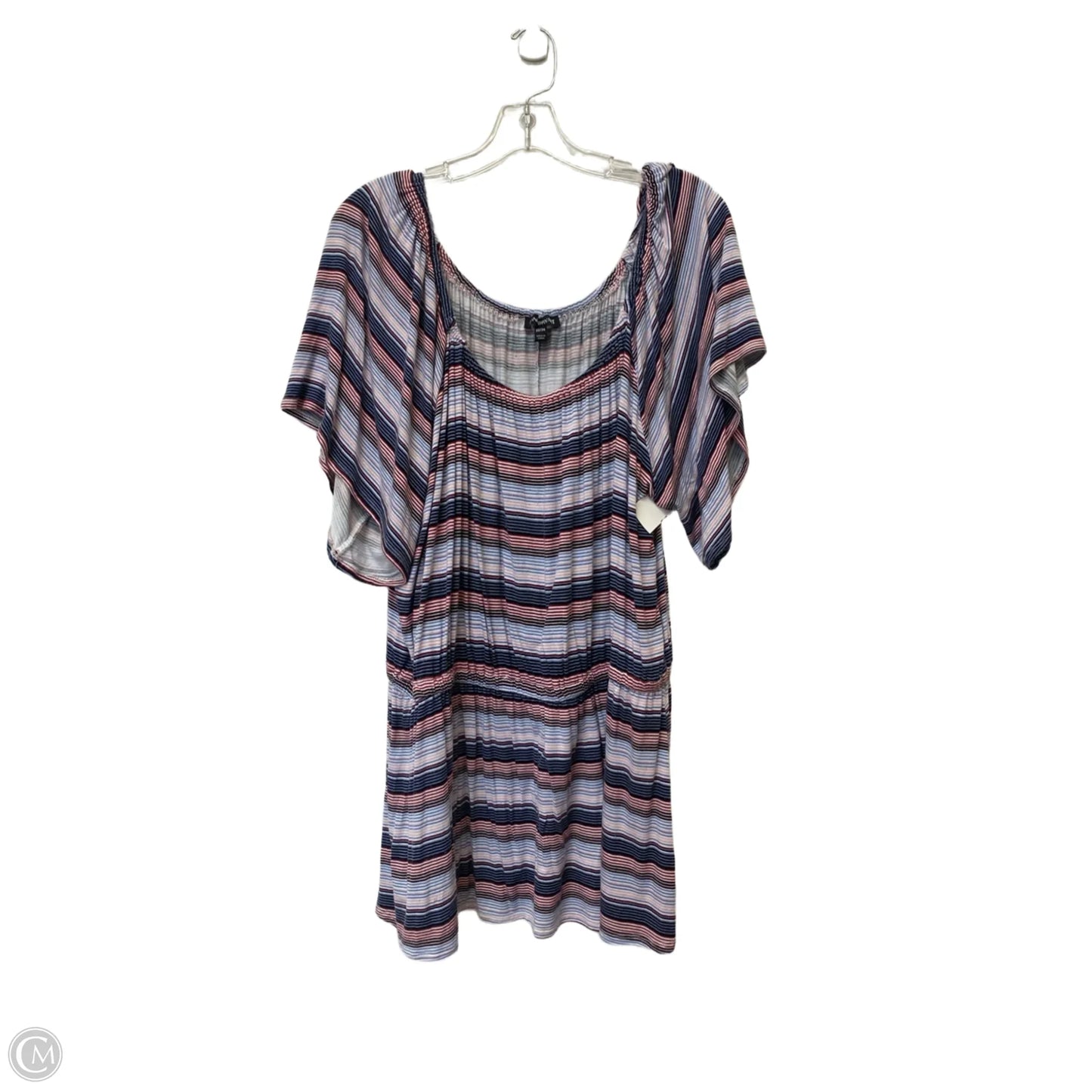 Top Short Sleeve By Lane Bryant In Striped Pattern, Size: 2x
