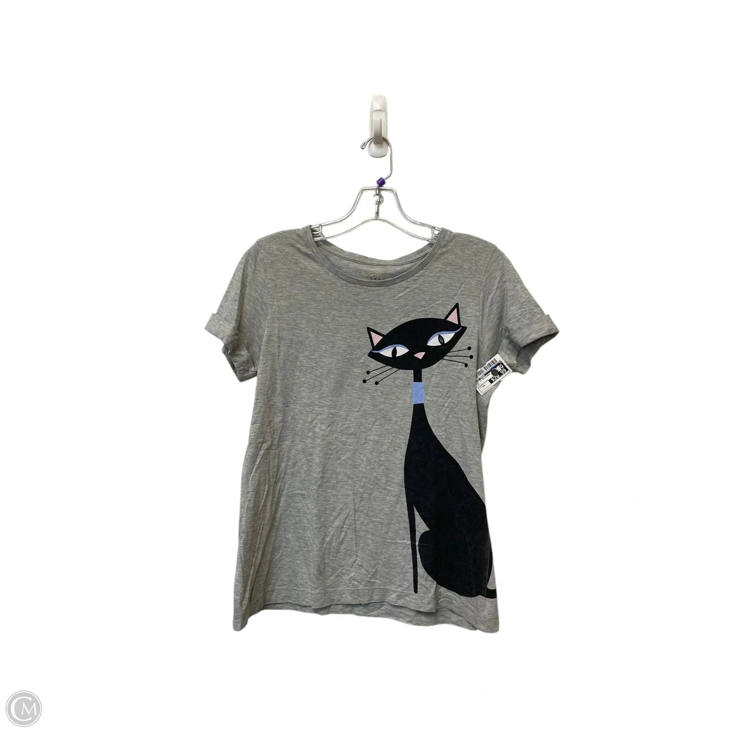 Top Short Sleeve Designer By Kate Spade In Grey, Size: Xs