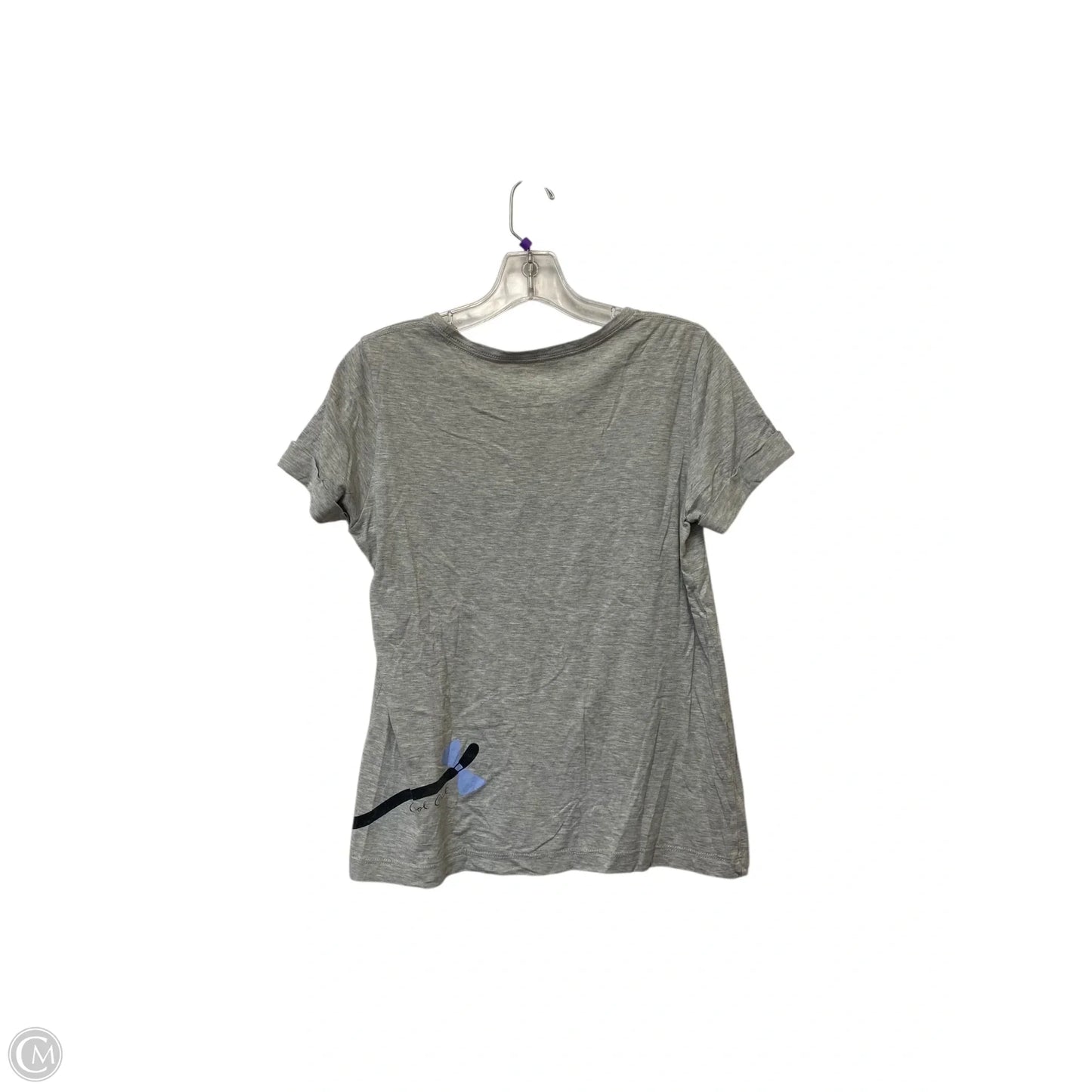 Top Short Sleeve Designer By Kate Spade In Grey, Size: Xs