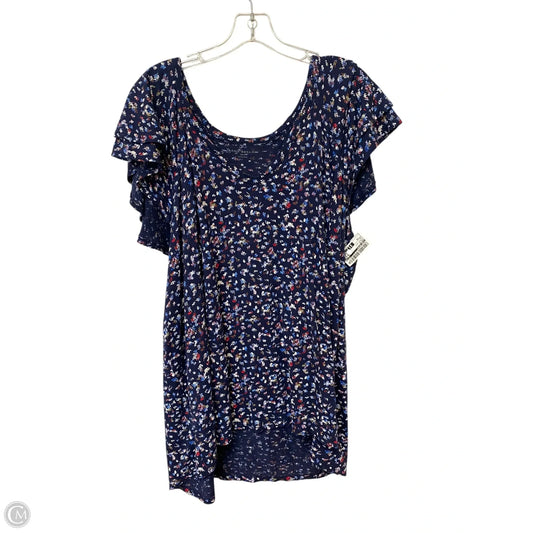 Top Short Sleeve By Lane Bryant In Floral Print, Size: 2x