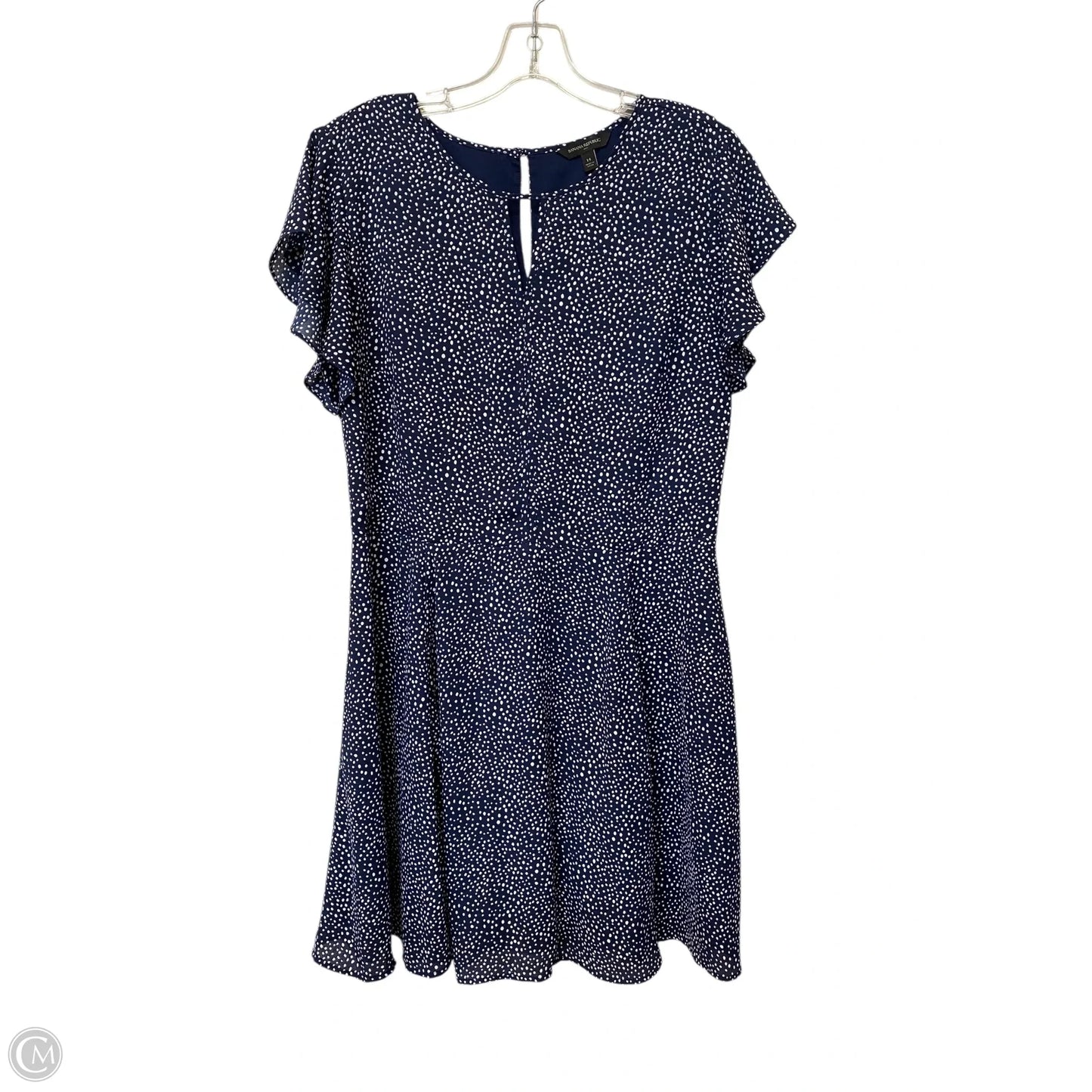 Dress Casual Short By Banana Republic In Blue & White, Size: 14