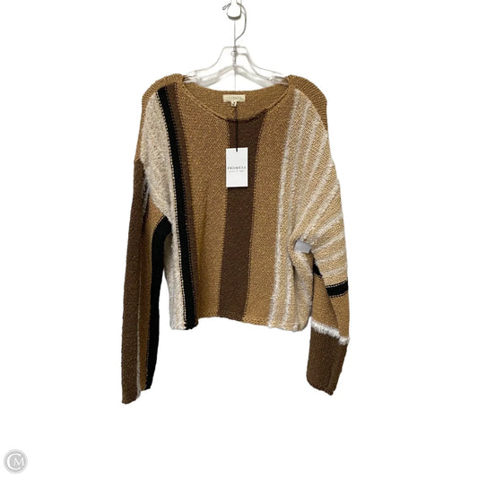 Sweater By Promesa In Brown, Size: M