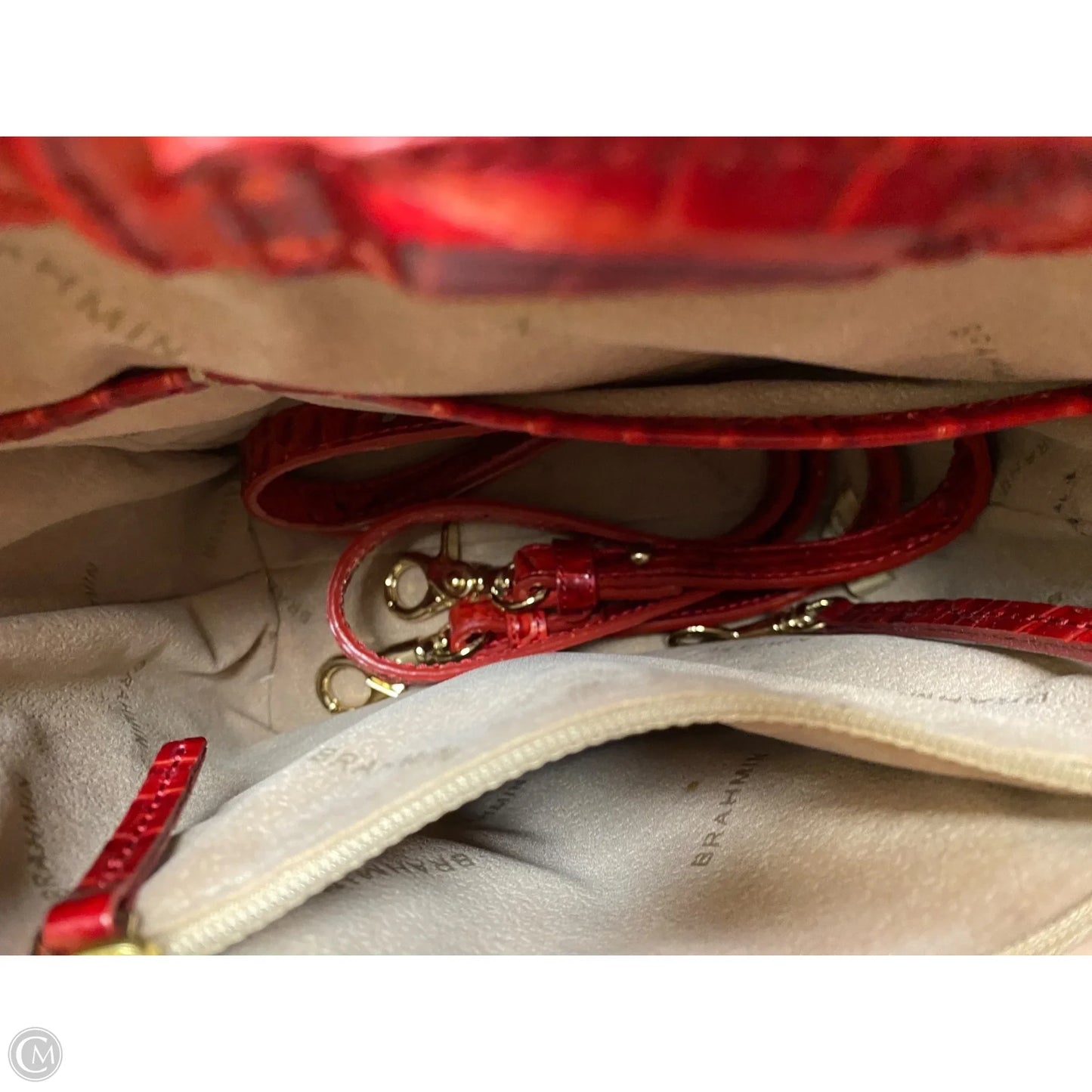 Handbag Designer By Brahmin, Size: Small