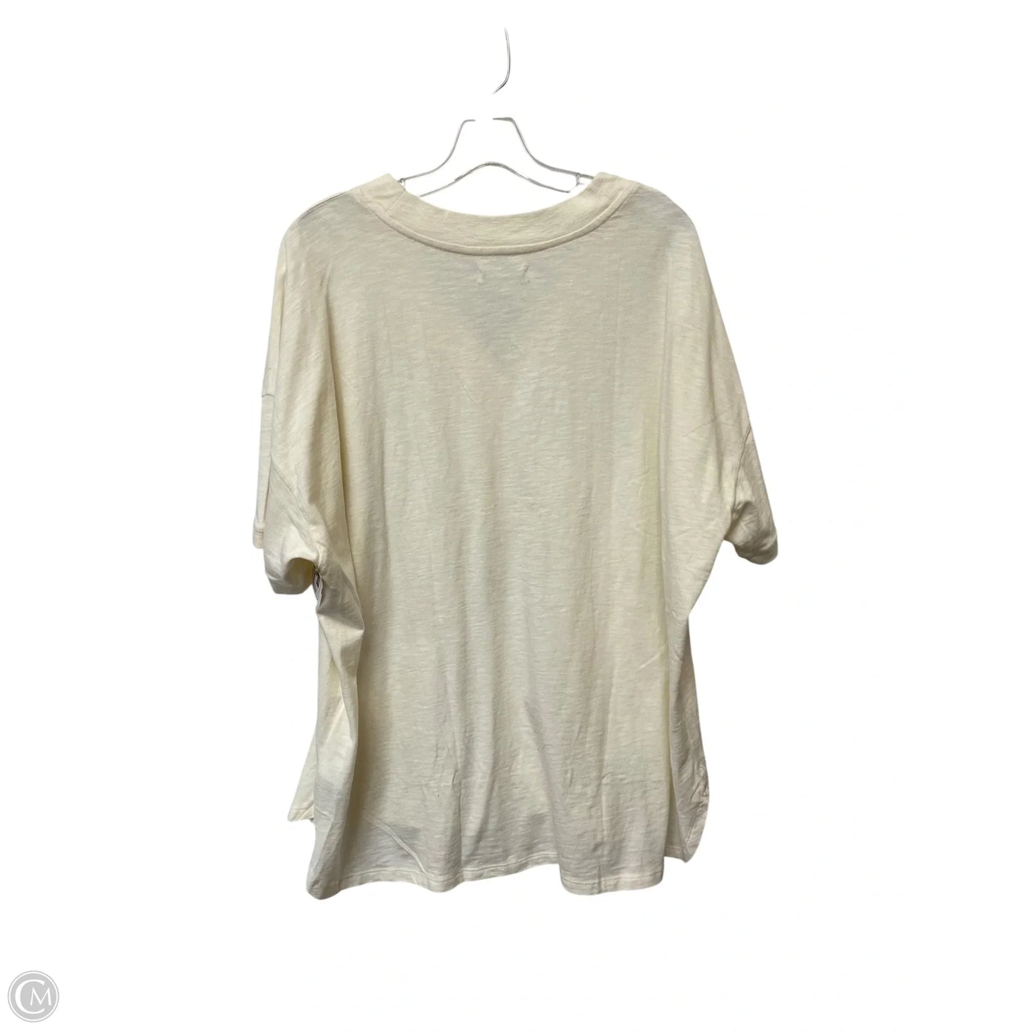 Top Short Sleeve By Madewell In Cream, Size: 2x