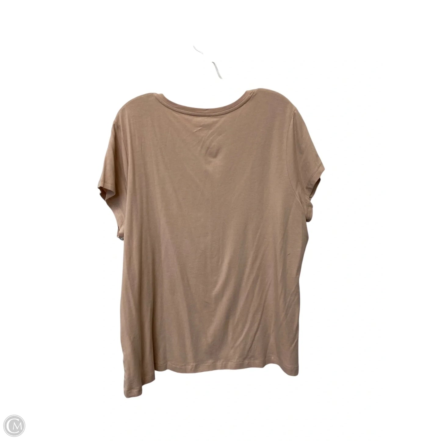 Top Short Sleeve By Banana Republic In Pink, Size: 2x