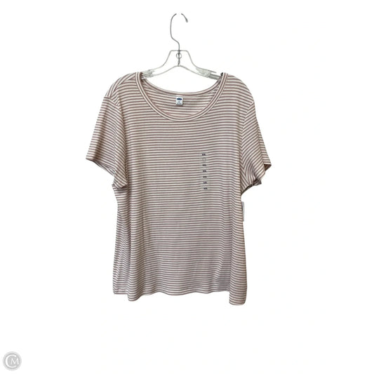Top Short Sleeve By Old Navy In Pink & Yellow, Size: 2x