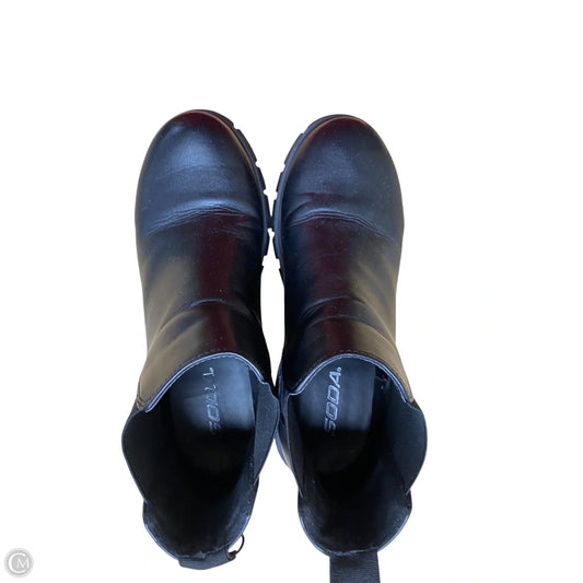 Boots Ankle Flats By Soda In Black, Size: 8