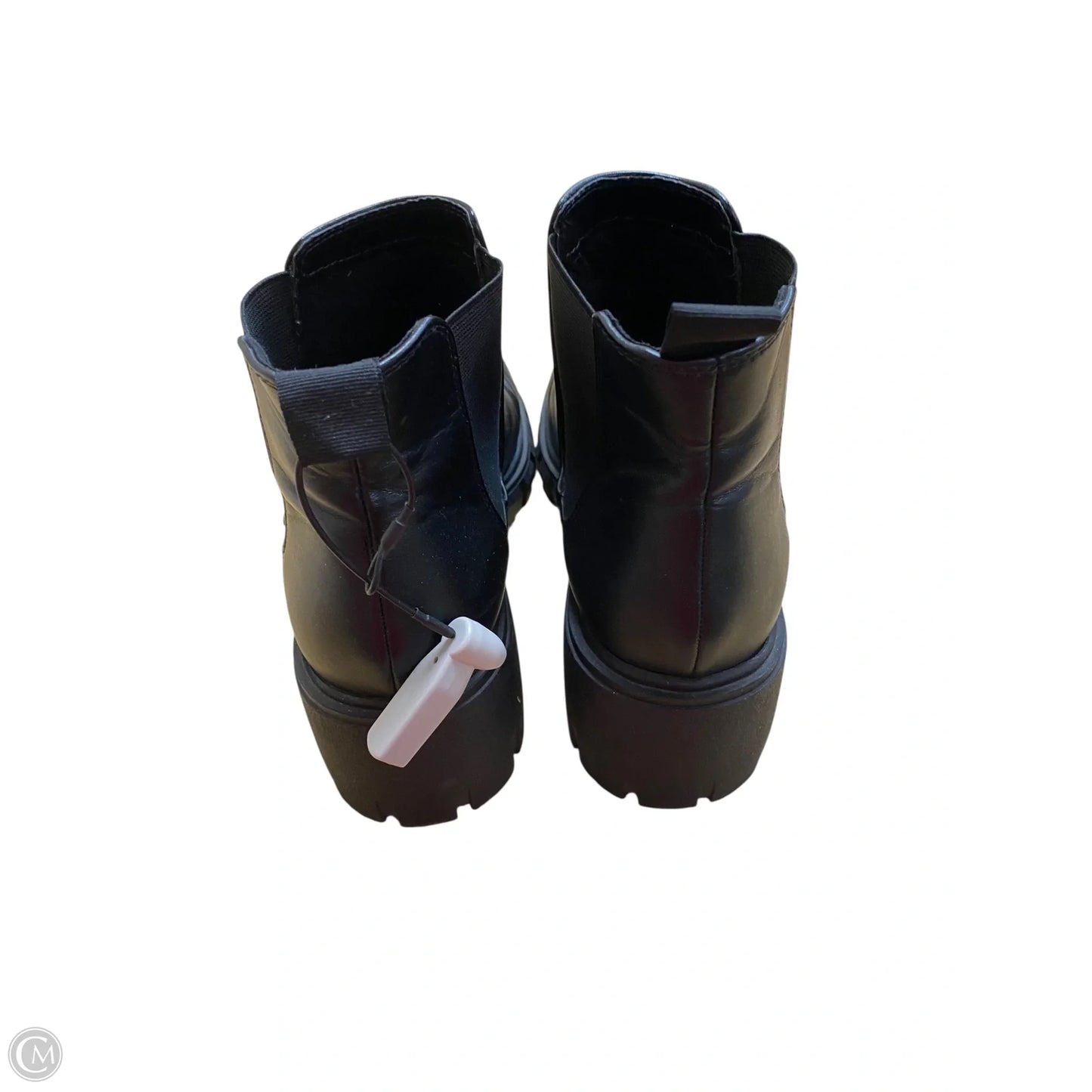 Boots Ankle Flats By Soda In Black, Size: 8