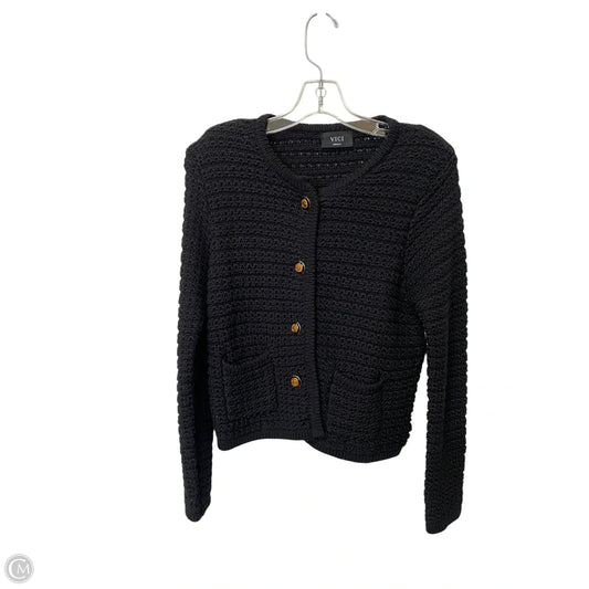 Sweater Cardigan By Vici In Black, Size: S