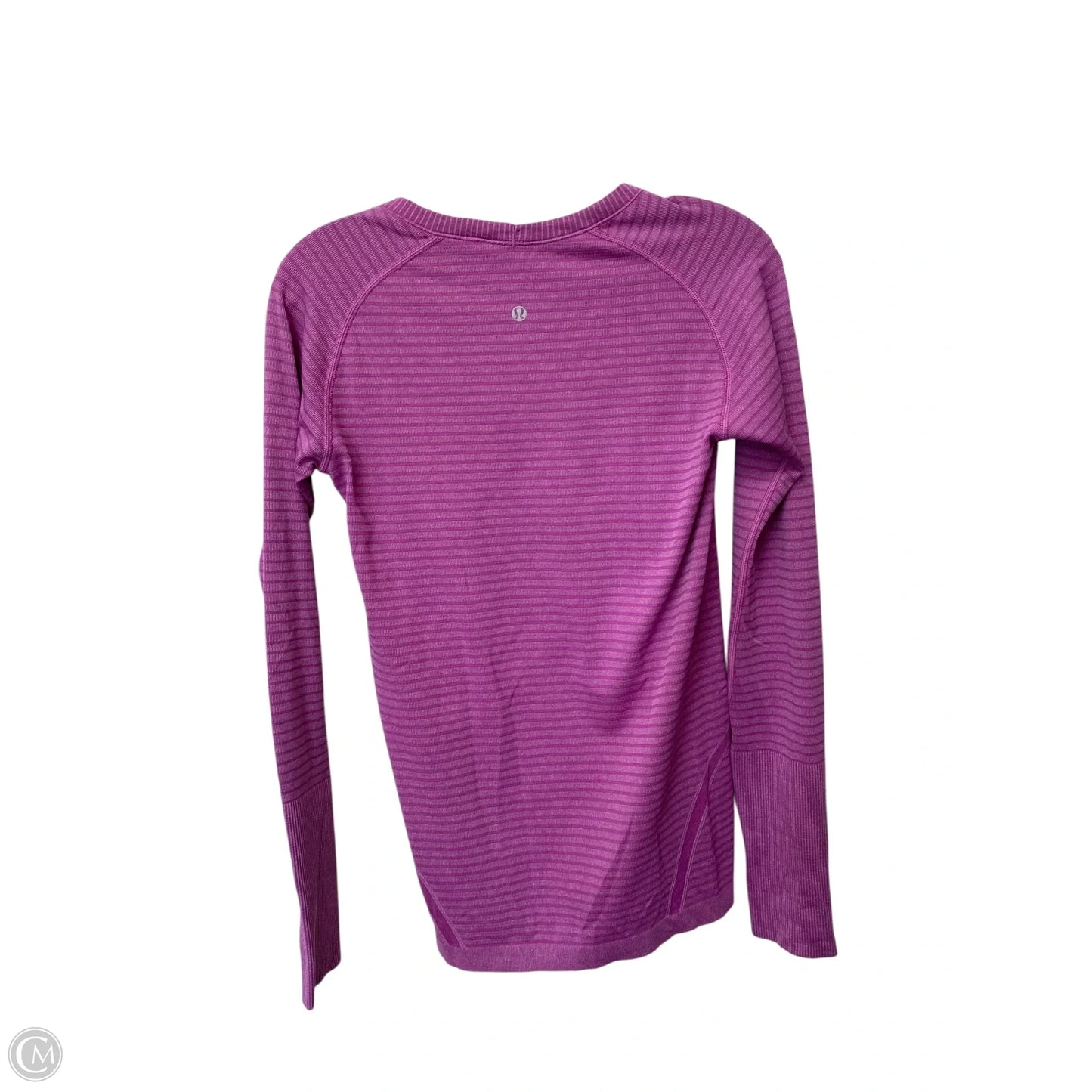 Athletic Top Long Sleeve Crewneck By Lululemon In Purple, Size: 8