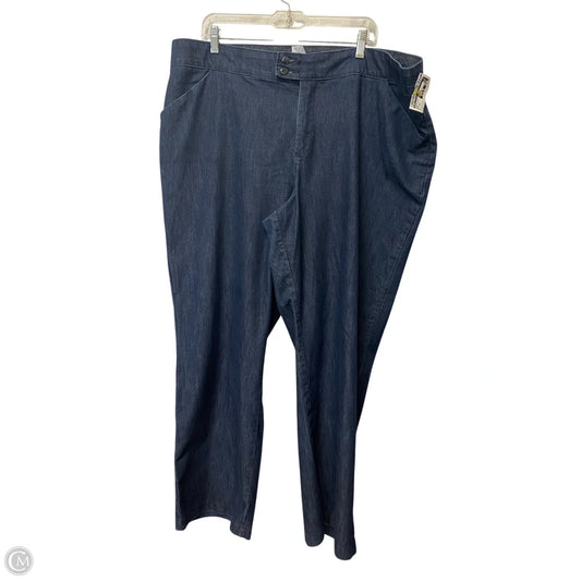 Jeans Straight By Lee In Blue Denim, Size: 22
