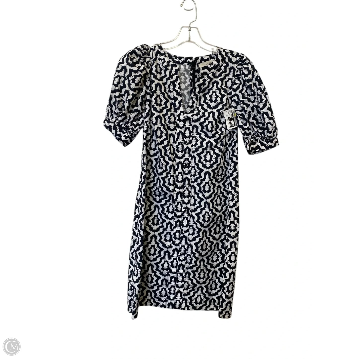 Dress Casual Short By Loft In Black & White, Size: Xs