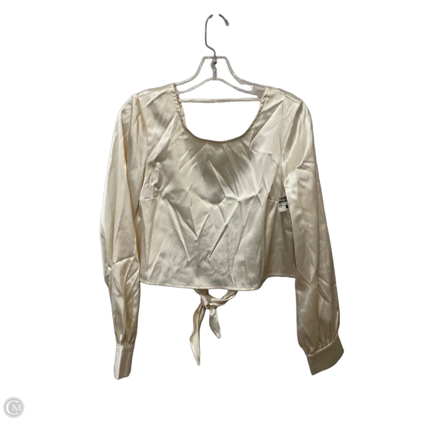Top Long Sleeve By Clothes Mentor In Cream, Size: S