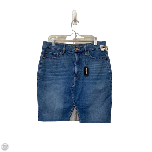 Skirt Mini & Short By Express In Blue Denim, Size: 12