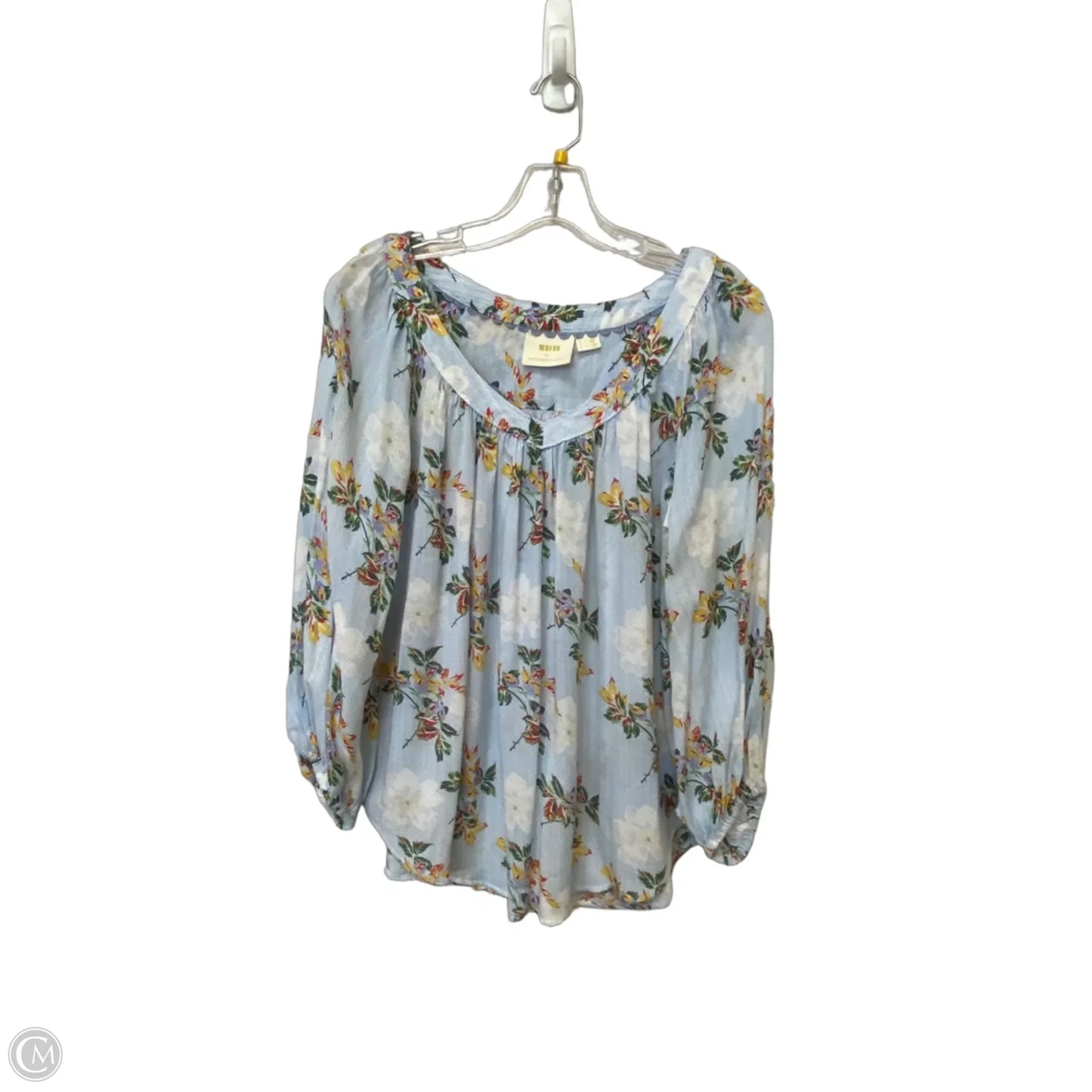 Top Long Sleeve By Maeve In Floral Print, Size: 4