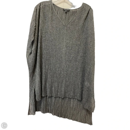 Top Short Sleeve By Eileen Fisher In Silver, Size: L