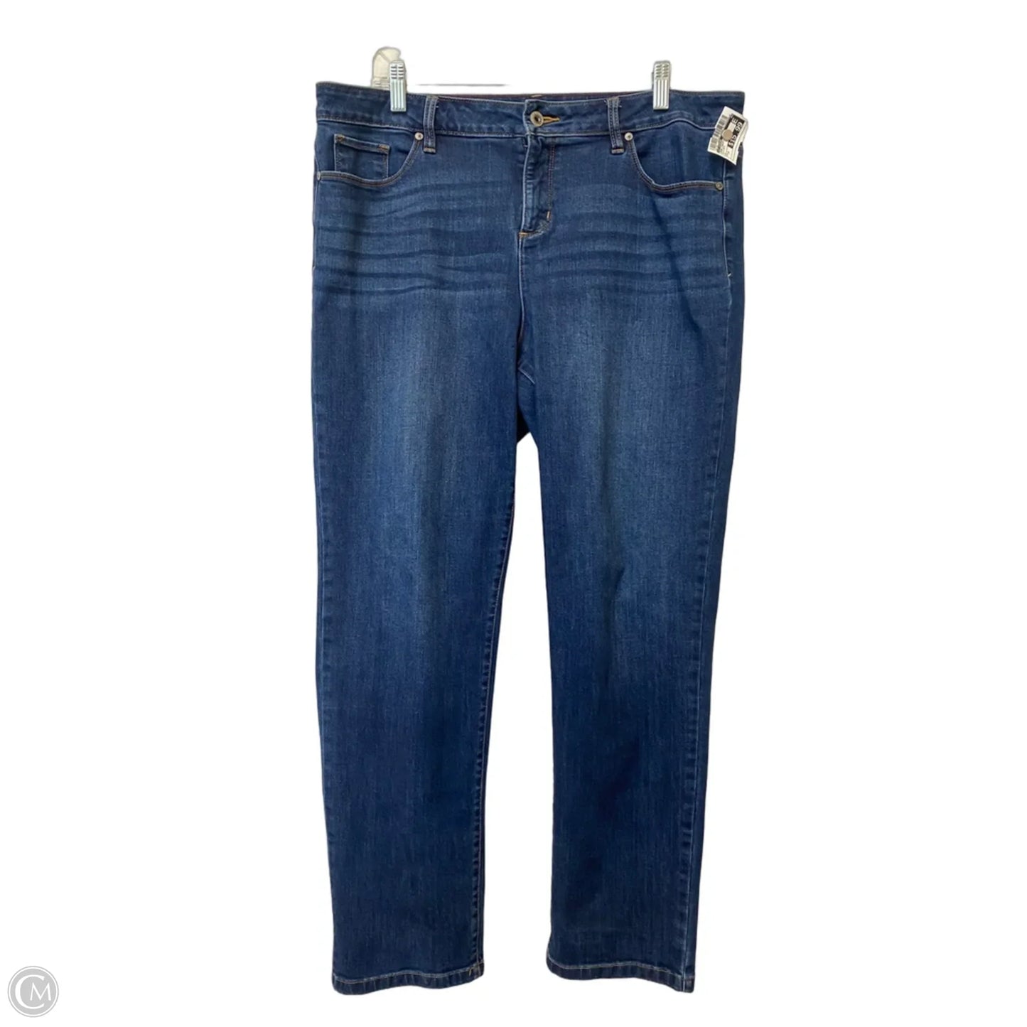 Jeans Straight By Liz Claiborne In Blue Denim, Size: 14