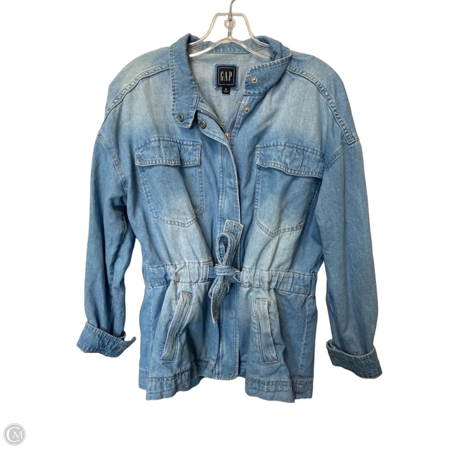 Jacket Denim By Gap In Blue Denim, Size: M