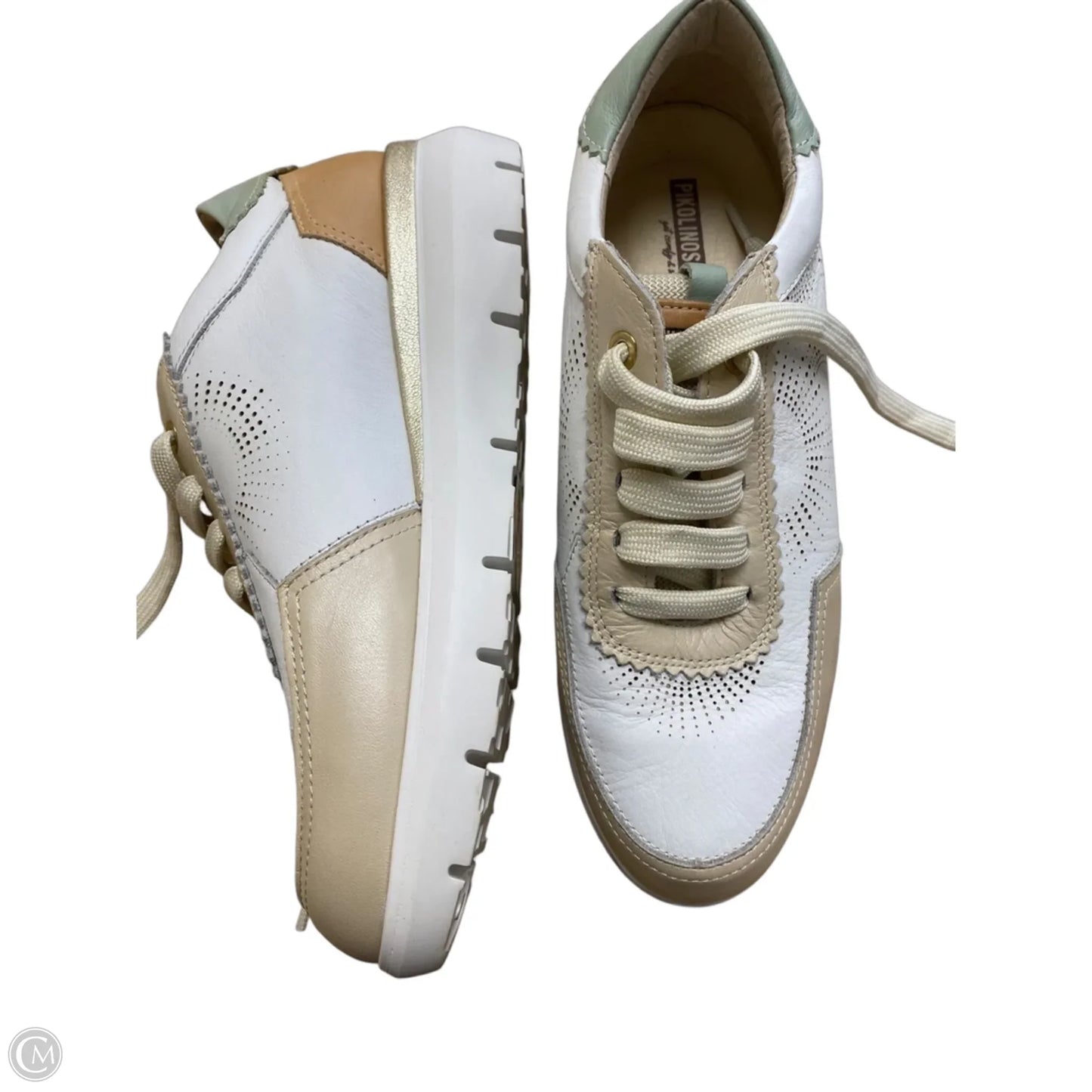 Shoes Sneakers By Pikolinos In Tan & White, Size: 8.5