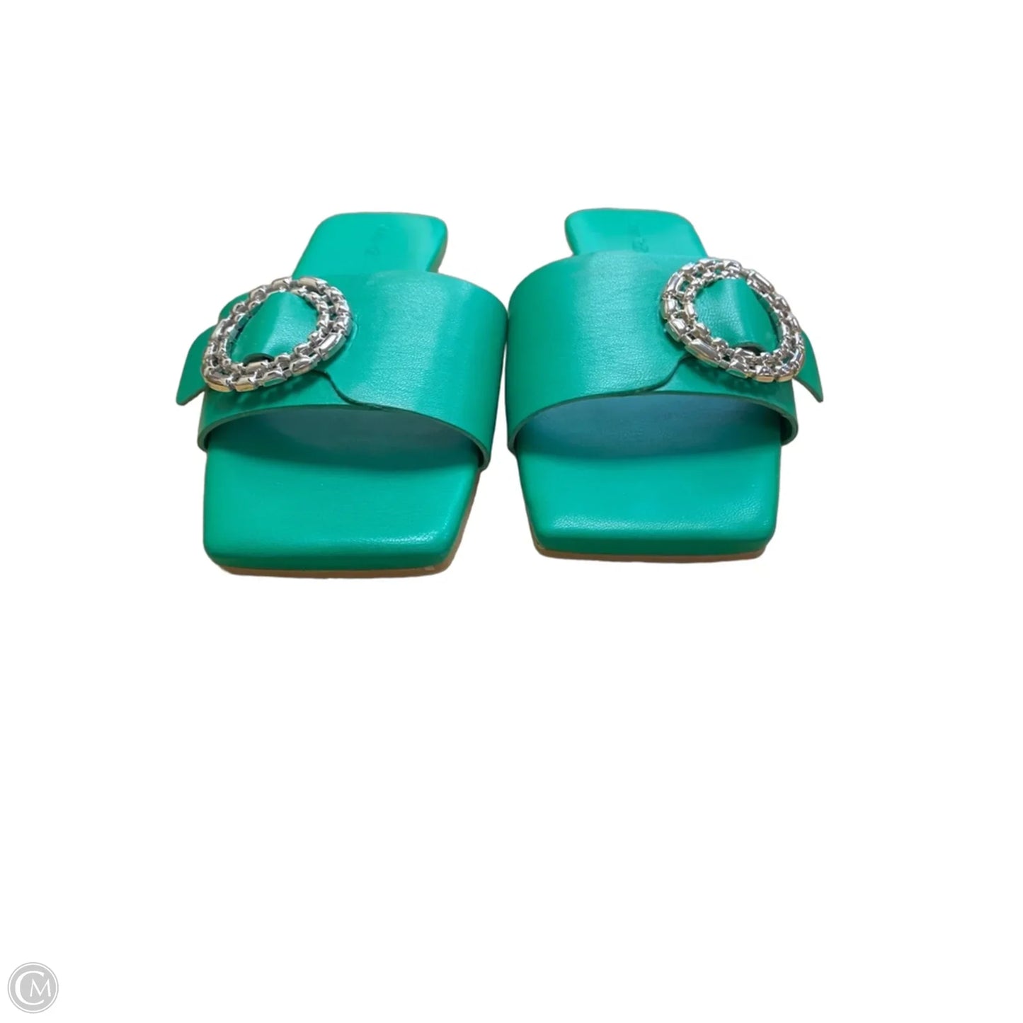 Sandals Flats By Open Edit In Green, Size: 7.5