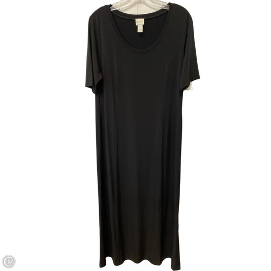 Dress Casual Maxi By Chicos In Black, Size: M