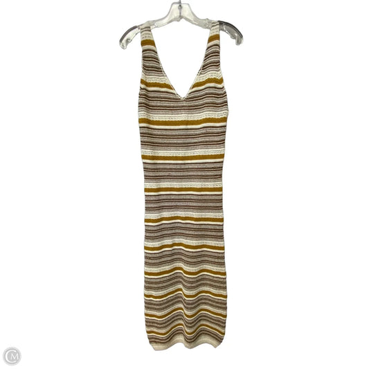 Dress Casual Maxi By House Of Harlow In Brown & Cream, Size: M