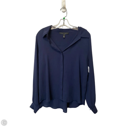 Top Long Sleeve By White House Black Market In Navy, Size: M