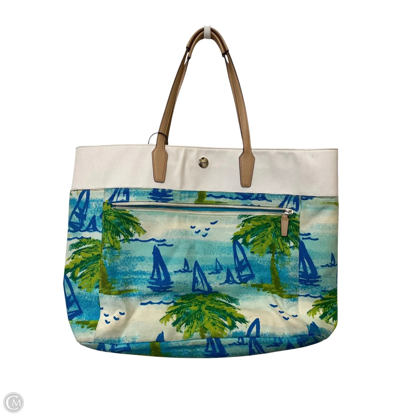 Tote Designer By Coach, Size: Large