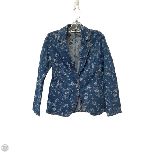 Jacket Denim By Chicos In Blue, Size: 2