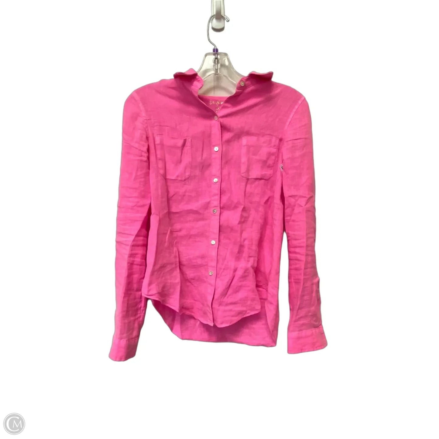Top Long Sleeve Designer By Lilly Pulitzer In Pink, Size: Xxs